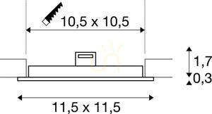Zapustené svietidlo SLV SENSER 12 biele 6,5 W 3000 K 1003011 5 Zapustené svietidlo SLV SENSER 12 biele 6,5 W 3000 K 1003011 small 5