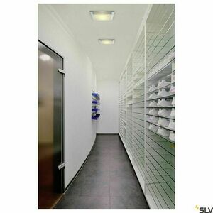 Zapustené svietidlo SLV GLASSA chrómové/sklenené E27 60 W 39x39 cm 155180 small 1