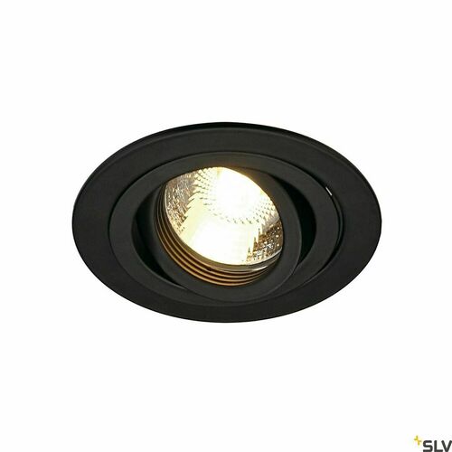 Skontrolujte Okrúhle zapustené svietidlo SLV NEW TRIA 1 čierne GU10 50 W 230 V 113490