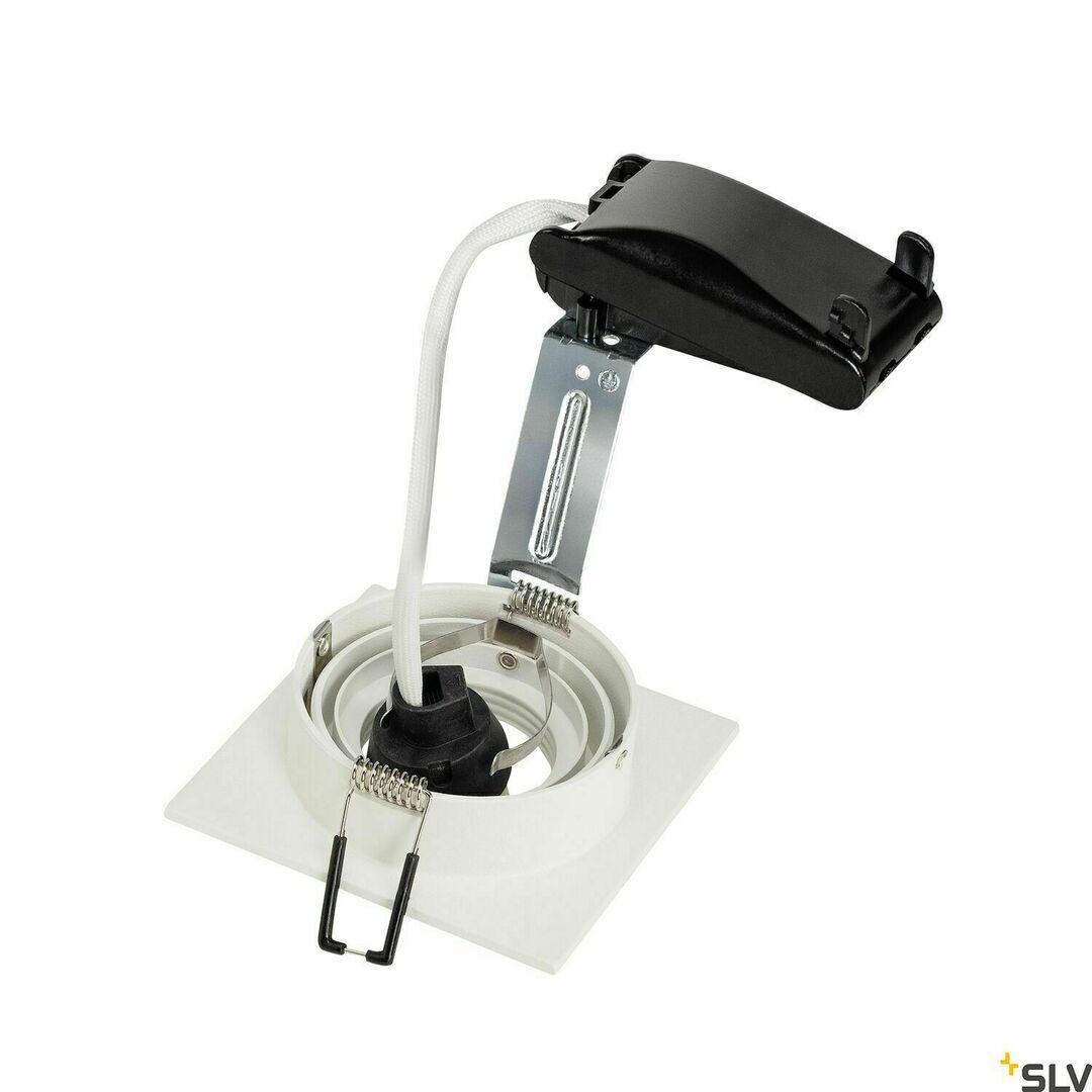 vyhliadka Zapustené svietidlo SLV NEW TRIA 1 biele 50 W 230 V IP20 113511 Zapustené svietidlo SLV NEW TRIA 1 biele 50 W 230 V IP20 113511