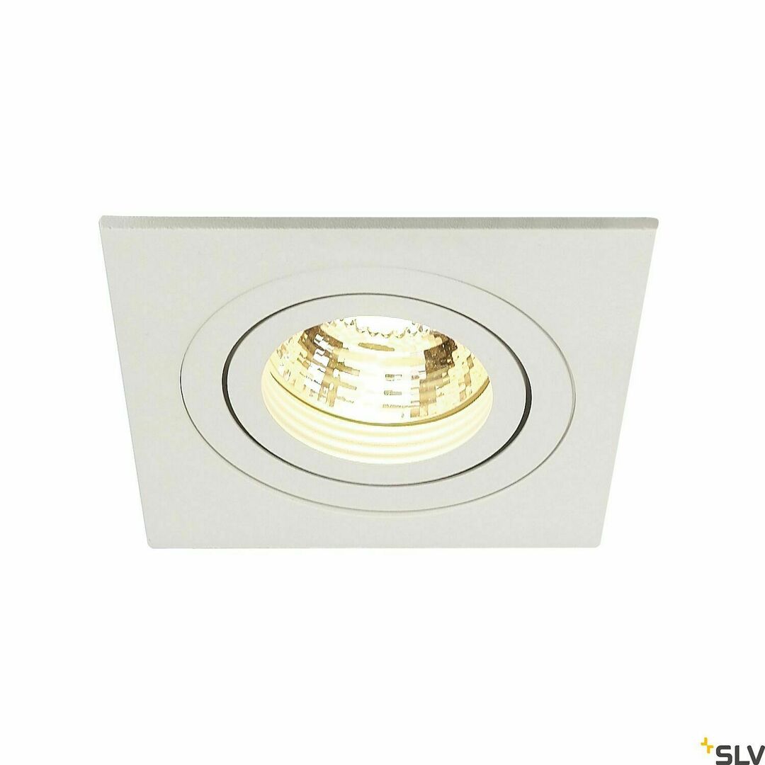 Náhľad Zapustené svietidlo SLV NEW TRIA 1 biele 50 W 230 V IP20 113511 Zapustené svietidlo SLV NEW TRIA 1 biele 50 W 230 V IP20 113511
