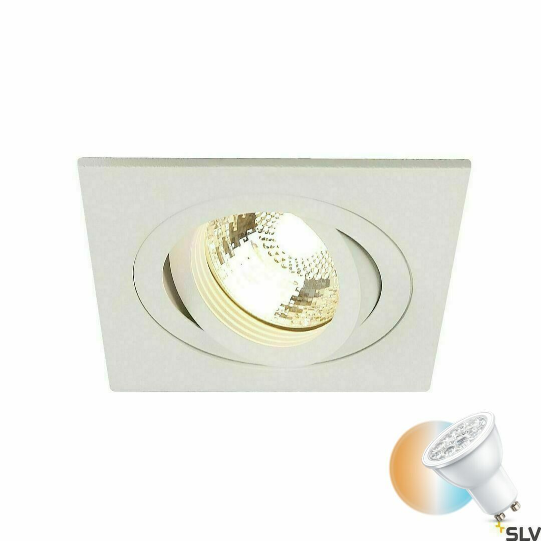 Skontrolujte Zapustené svietidlo SLV NEW TRIA 1 biele 50 W 230 V IP20 113511 Zapustené svietidlo SLV NEW TRIA 1 biele 50 W 230 V IP20 113511