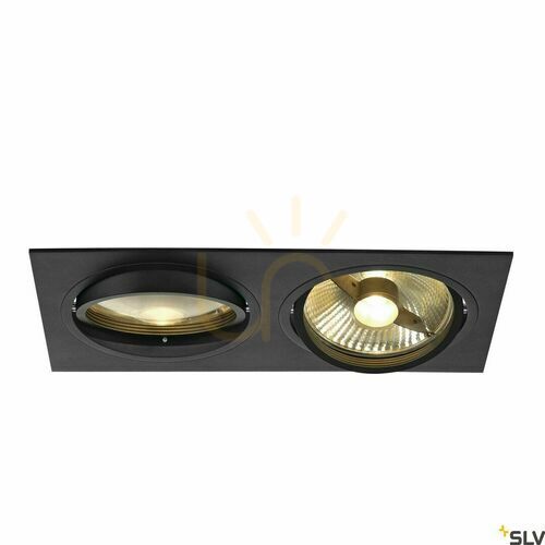 Skontrolujte Zapustené svietidlo SLV NEW TRIA 2 ES111 čierne 75 W 230 V 113840