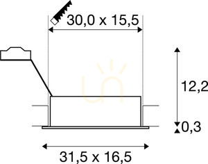 Zapustené svietidlo SLV NEW TRIA 2 ES111 biele 75W 230V 113841 small 3