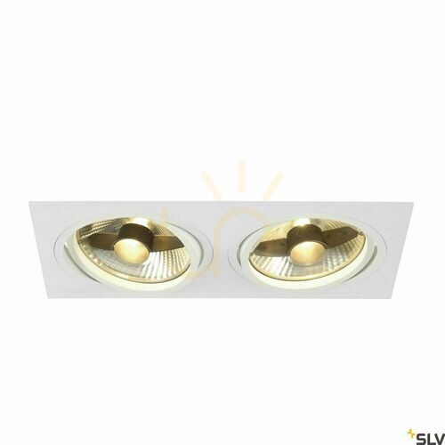 Skontrolujte Zapustené svietidlo SLV NEW TRIA 2 ES111 biele 75W 230V 113841