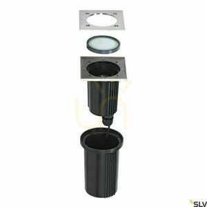 Vonkajšie zapustené svietidlo SLV DASAR EXACT GU10 nerez IP67 35W 228434 small 1