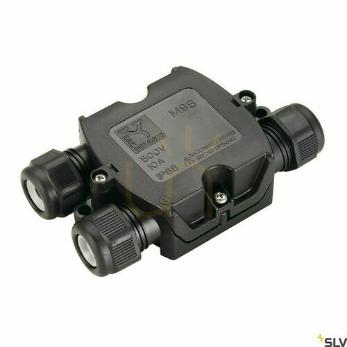 Skontrolujte T rozbočovacia skrinka SLV Zubehör čierna IP68 230V 228726