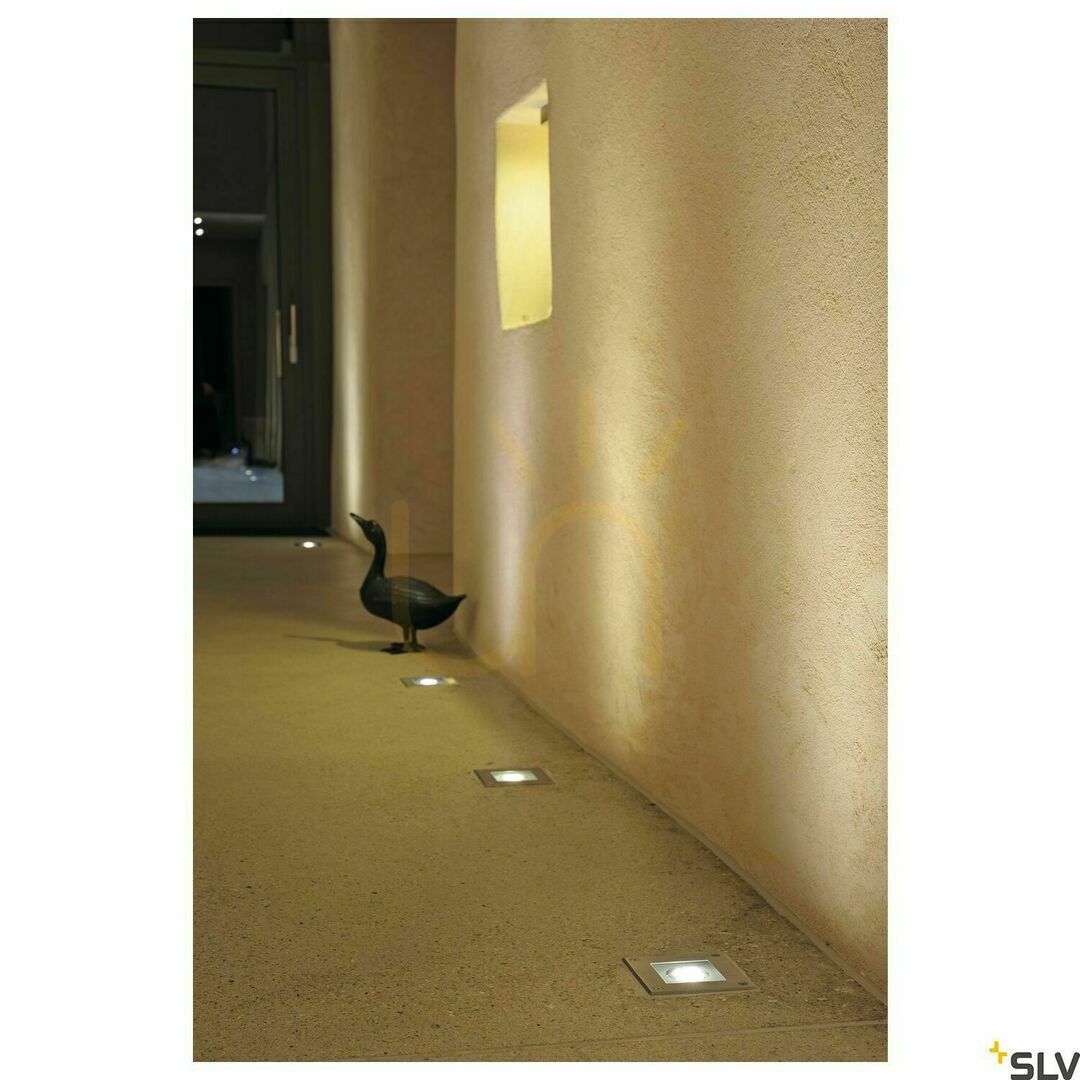 Displej Vonkajšie zapustené svietidlo SLV DASAR SQUARE GU10 nerez 35W IP67 229374 Vonkajšie zapustené svietidlo SLV DASAR SQUARE GU10 nerez 35W IP67 229374