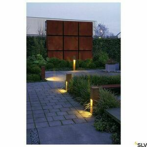 Vonkajšie stĺpikové svietidlo SLV RUSTY SLOT 50 hrdzavé IP44 11W 229410 small 3