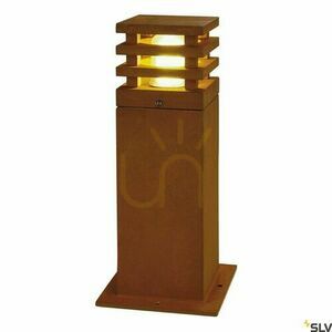 Vonkajšie stĺpikové svietidlo SLV RUSTY SQUARE 40 hrdzavé 11 W IP55 229420 small 0