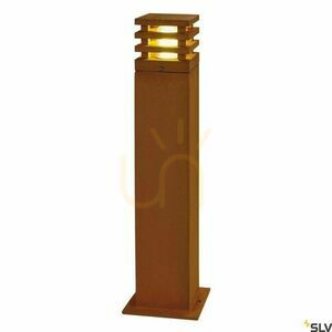 Vonkajšie stĺpikové svetlo SLV RUSTY SQUARE 70 hrdzavé 11W IP55 229421 small 0