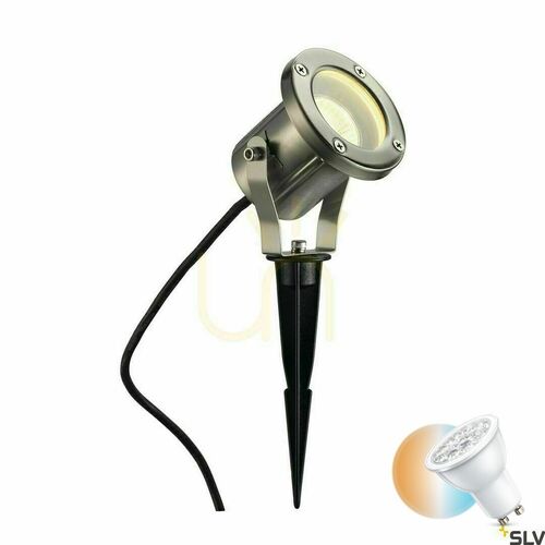 Skontrolujte Vonkajšie bodové svetlo SLV NAUTILUS SPIKE 25W nerezová oceľ IP55 229740