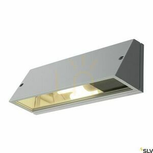 Vonkajšie nástenné svietidlo SLV PEMA sivé sklo hliník IP44 15 W 230034 2 Vonkajšie nástenné svietidlo SLV PEMA sivé sklo hliník IP44 15 W 230034 small 2