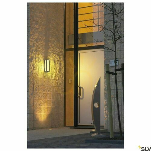 Skontrolujte Vonkajšie nástenné svietidlo SLV MERIDIAN BOX s pohybovým senzorom, antracit, E27, IP54 230085