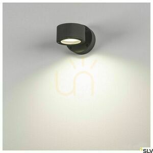 Vonkajšie nástenné svietidlo SLV SITRA antracit IP44 9W 230355 small 4