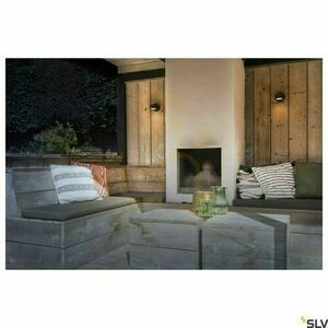 Vonkajšie nástenné svietidlo SLV SITRA antracit IP44 9W 230355 small 5