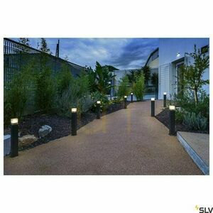 Vonkajšie stĺpikové svietidlo SLV GRAFIT 60 antracit IP44 11W 231225 small 1
