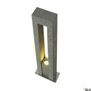 Vonkajšie stĺpikové svietidlo SLV ARROCK ARC žula sivá 35W IP44 231420 small 1