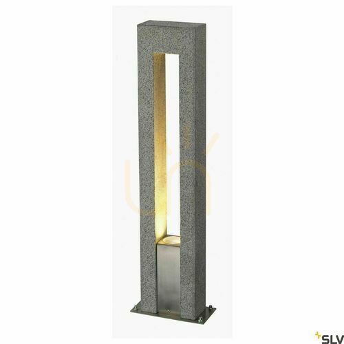 Skontrolujte Vonkajšie stĺpikové svietidlo SLV ARROCK ARC žula sivá 35W IP44 231420