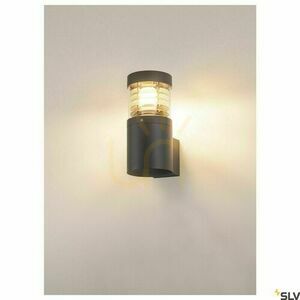 Vonkajšie nástenné svietidlo SLV F-POL WALL antracit IP54 20W 231585 small 1