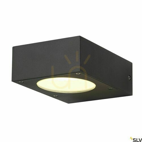 Skontrolujte Vonkajšie nástenné svietidlo SLV QUADRASYL WL 15 antracit IP44 11W 232285