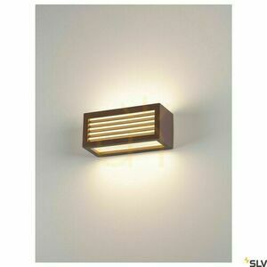 Vonkajšie nástenné svietidlo SLV BOX-L hrdzavé 18 W IP44 232497 small 2