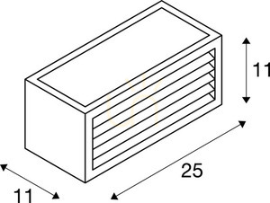 Vonkajšie nástenné svietidlo SLV BOX-L hrdzavé 18 W IP44 232497 small 3