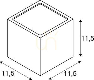 Vonkajšie nástenné svietidlo SLV SITRA CUBE biele 9W IP44 hore/dole 232531 3 Vonkajšie nástenné svietidlo SLV SITRA CUBE biele 9W IP44 hore/dole 232531 small 3