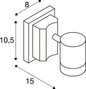 Vonkajšie nástenné svietidlo SLV MYRA WALL antracit IP55 50W 233105 small 4