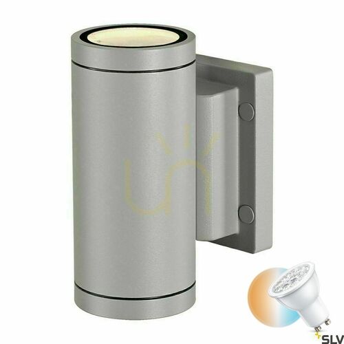 Skontrolujte Vonkajšie nástenné svietidlo SLV MYRA sivé IP55 35W 230V 233114