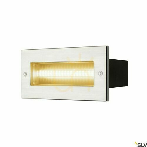Skontrolujte Vonkajšie zapustené nástenné svetlo SLV BRICK LED nerez 9,5 W 3000 K IP65 233650