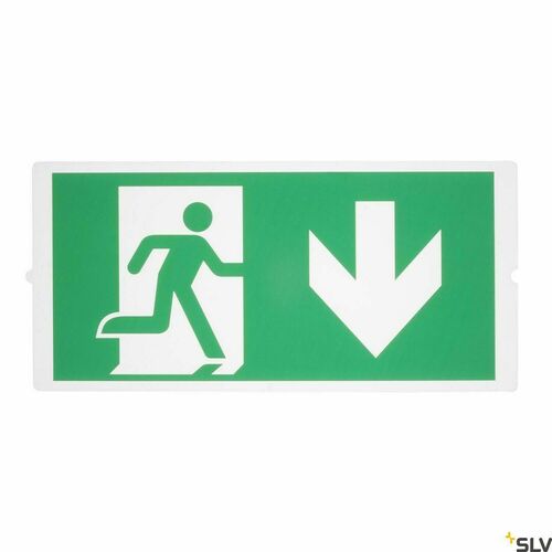 Skontrolujte Piktogram SLV k núdzovému svietidlu P-LIGHT zelený 3-dielna súprava 35,3 x 16,5 cm 240009