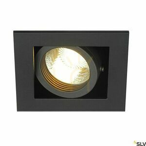 Vstavané svietidlo SLV KADUX 1 GU10 čierne štvorcové max. 50 W náklon 30° otvor 8x8 cm 115510 small 0