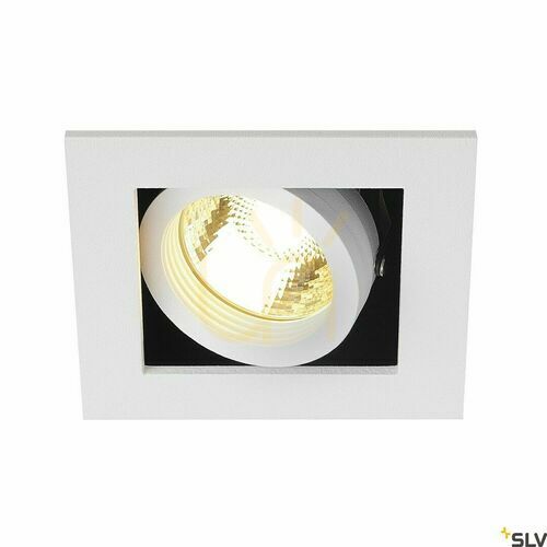 Skontrolujte Zapustené svietidlo SLV KADUX 1 GU10 biele 50 W 230 V 115511