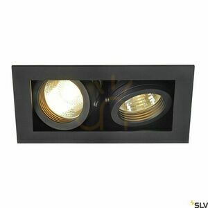 Zapustené svietidlo SLV KADUX 2 GU10 čierne 50 W 230 V 115520 0 Zapustené svietidlo SLV KADUX 2 GU10 čierne 50 W 230 V 115520 small 0