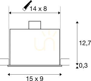 Zapustené svietidlo SLV KADUX 2 GU10 biele 50W 230V 115521 small 3