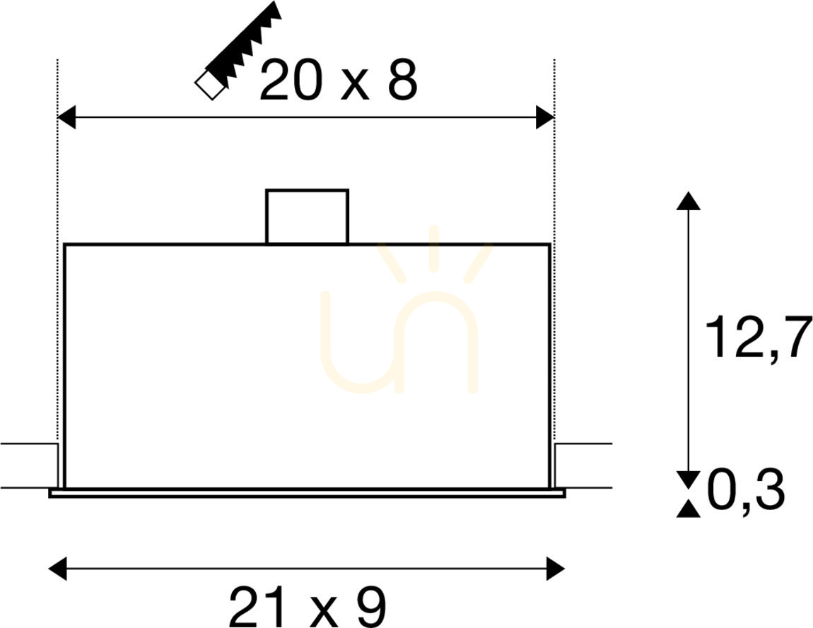 Náhľad Zapustené svietidlo SLV KADUX 3 GU10 biele 50W 230V 115531 Zapustené svietidlo SLV KADUX 3 GU10 biele 50W 230V 115531