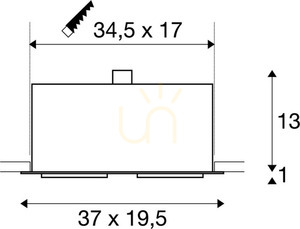 Zapustené svietidlo SLV KADUX 2 ES111 čierne 75 W 230 V 115550 small 4