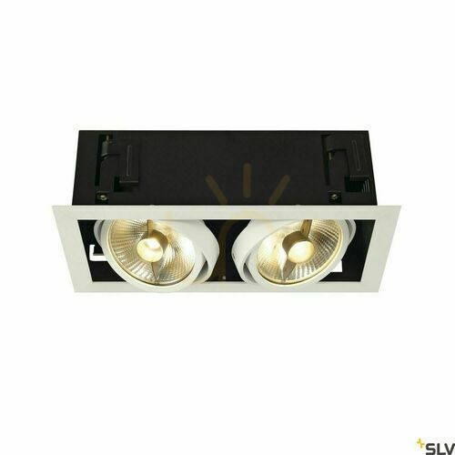 Skontrolujte Zapustené svietidlo SLV KADUX 2 ES111 biele 75 W 230 V 115551