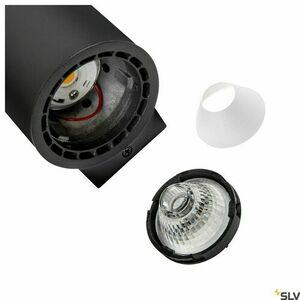 Nástenné svietidlo SLV SUPROS 78 up/down, čierne, 2 × 9 W LED 1400 lm 3000K, uhol 60°, Ø 7,6 × 20,1 cm, 116340 small 1