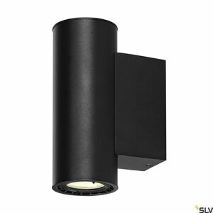 Nástenné svietidlo SLV SUPROS 78 up/down, čierne, 2 × 9 W LED 1400 lm 3000K, uhol 60°, Ø 7,6 × 20,1 cm, 116340 small 0