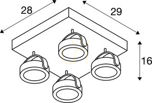 Povrchové svietidlo SLV KALU LED čierne 60W 4000 lm 3000K 1000135 small 3