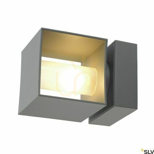 Skontrolujte Vonkajšie nástenné svietidlo SLV SQUARE TURN sivé IP44 42W 1000335