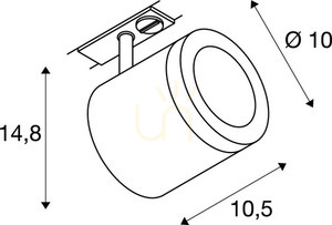 Koľajové svietidlo SLV ENOLA C čierne LED 11W 3000K 1040 lm 1000712 small 2