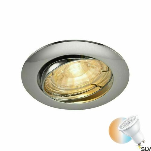 Skontrolujte Zapustené svietidlo SLV PIKA QPAR51 chróm 50 W 230 V 1000719