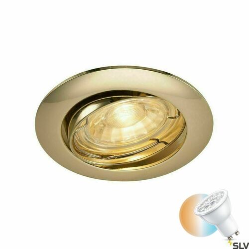 Skontrolujte Zapustené svietidlo SLV PIKA QPAR51 mosadz 50W 230V 1000720