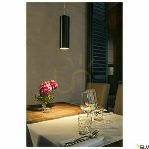 Závesné svietidlo SLV ANELA 1000813 čierne LED 10W 3000K hliník small 3