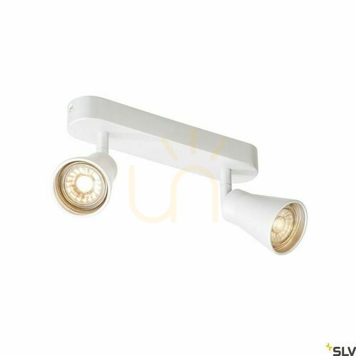 Skontrolujte Zapustené svietidlo SLV AVO Double biele GU10 50 W 1000890