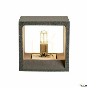 Nástenné svietidlo SLV Solid Cube čierne betón 25 W G9 1000911 small 1