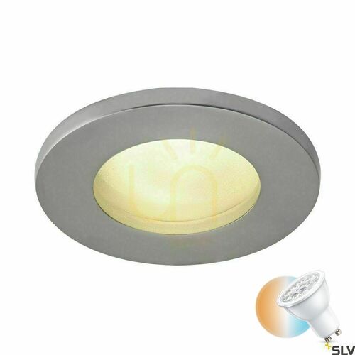 Skontrolujte Vonkajšie zapustené svietidlo SLV DOLIX OUT GU10 strieborné IP44 1001168